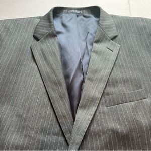 Nautica Men's Wool Sport Coat Gray Pinstripe Size 50R
